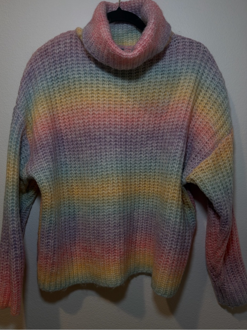 Women’s rainbow turtleneck